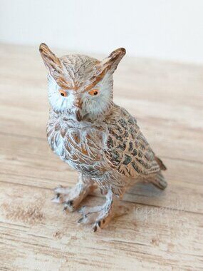 Schleich Eagle Owl Wildlife Figure 2001 Retired 14247 Avian Predator Bird Raptor